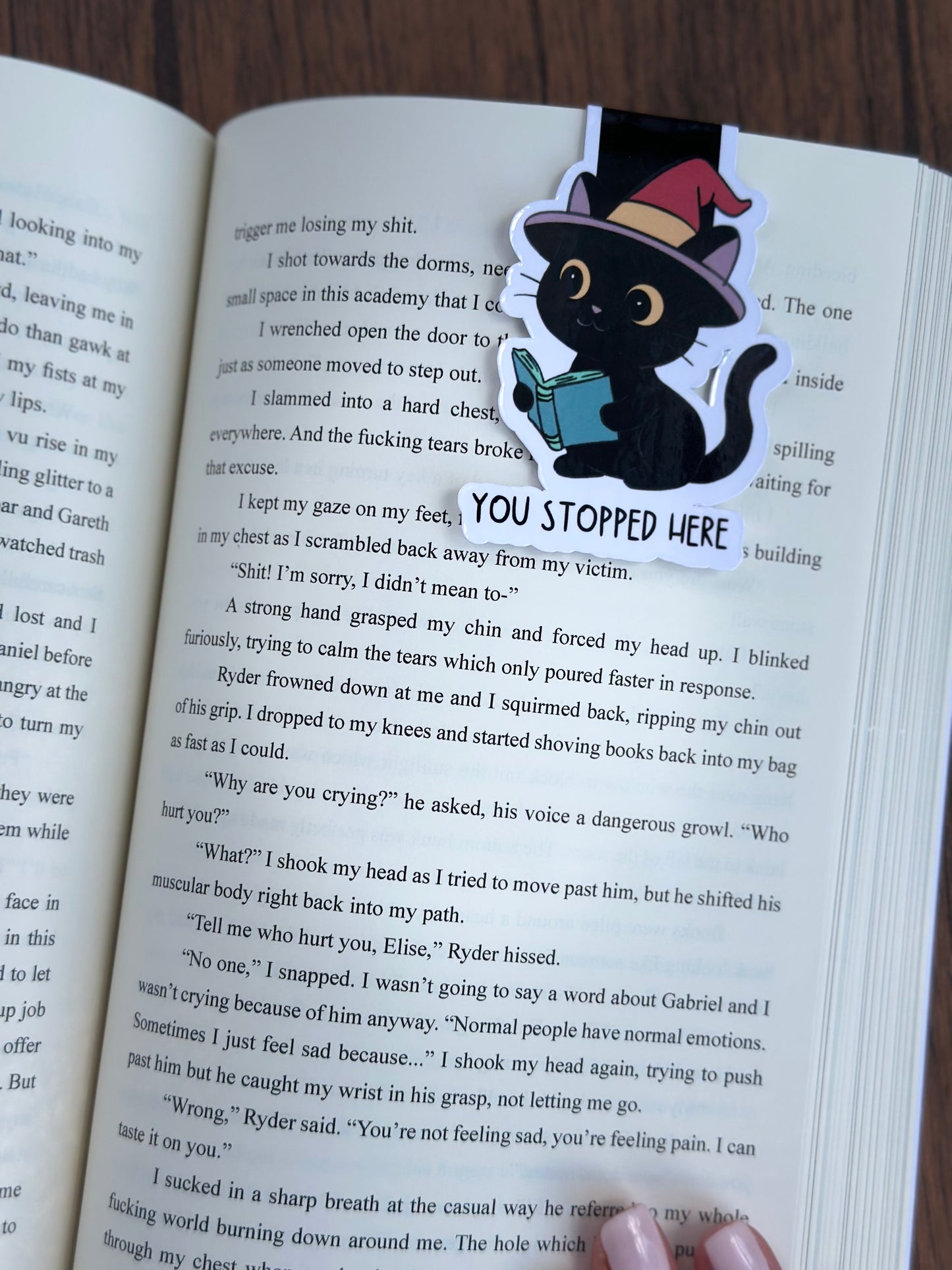 Magnetic bookmarks - halloween edition - october - black cat