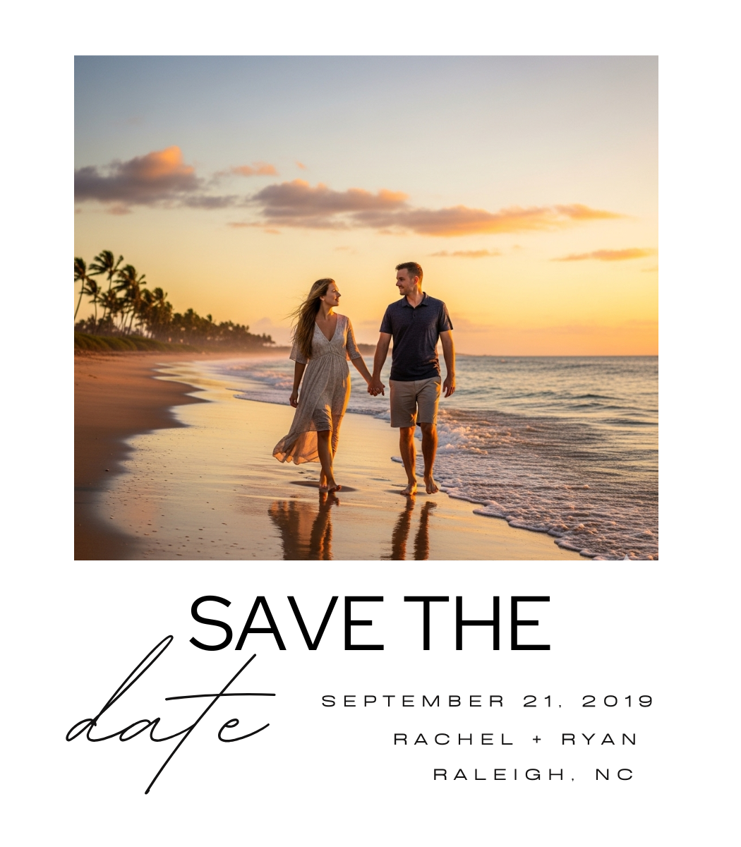 Custom Save the Date Magnets | Personalized Photo Wedding Magnets
