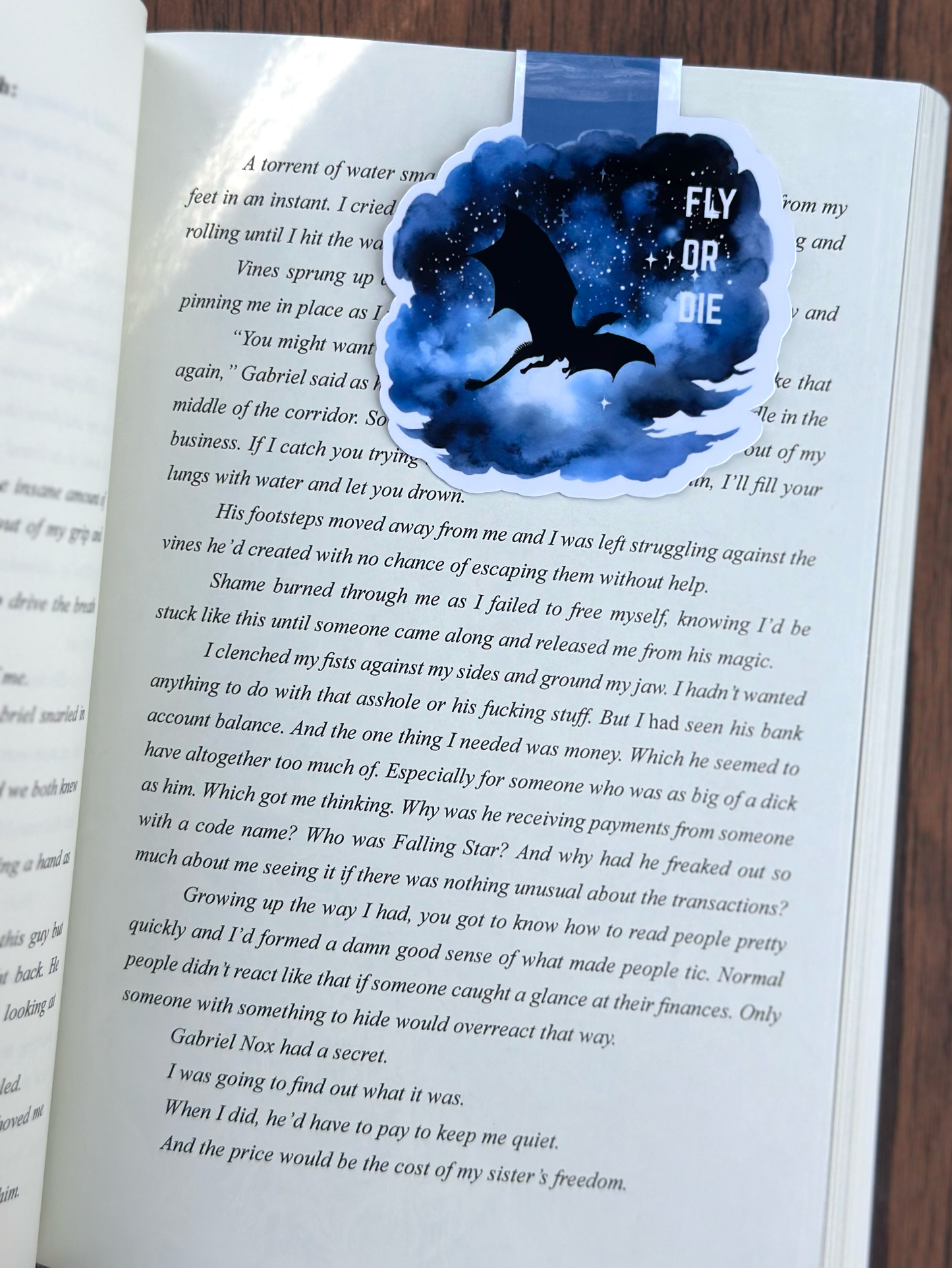Magnetic Bookmark - Fly or Die
