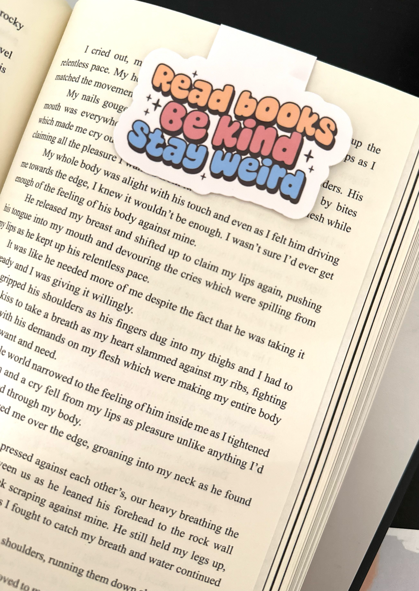 Magnetic Bookmark – Read Books, Be Kind, Stay Weird | Book Lover Gift