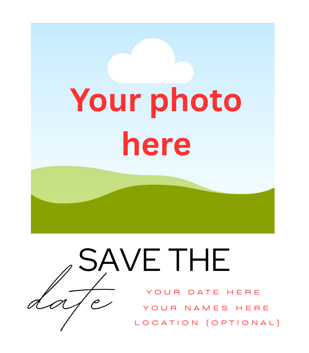 Custom Save the Date Magnets | Personalized Photo Wedding Magnets