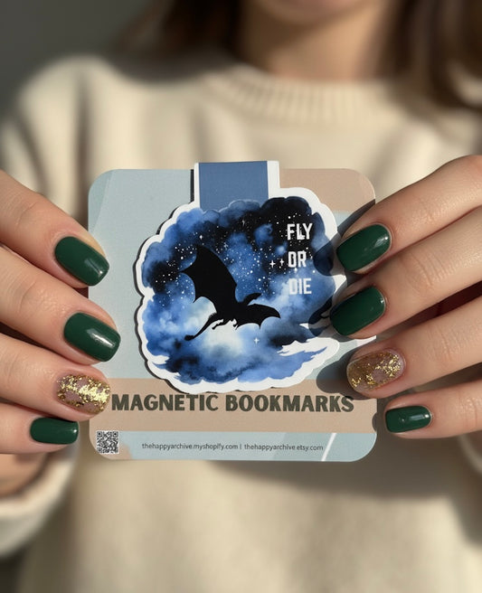 Magnetic Bookmark - Fly or Die